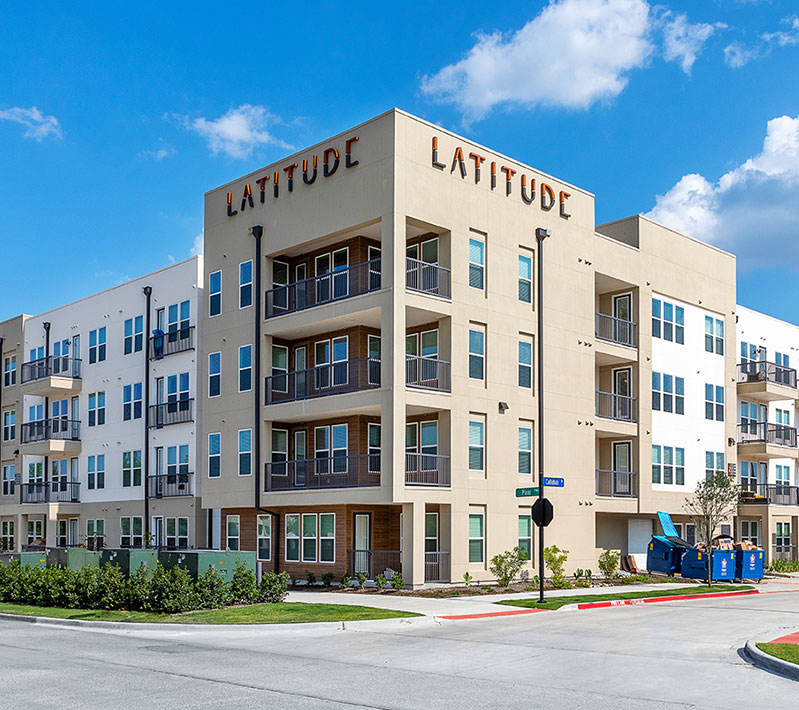 3-story Latitude apartment building